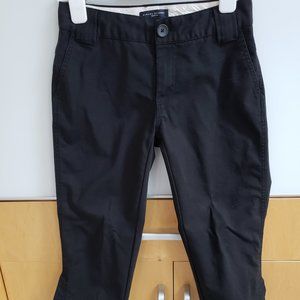 Black Capris with Side Vent Martin Fit with Stretch